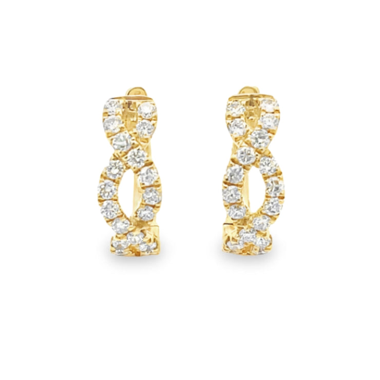 Diamond Twist Hugger Earring