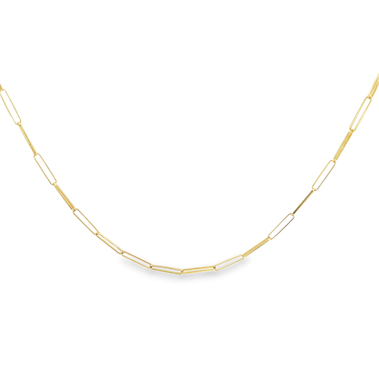 Gold Paperclip Link Necklace