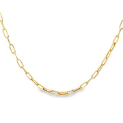 Gold Paperclip Link Necklace