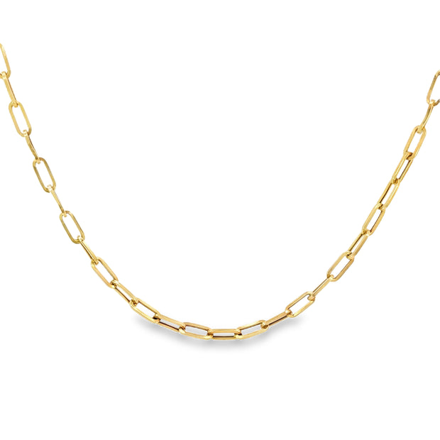 Gold Paperclip Link Necklace