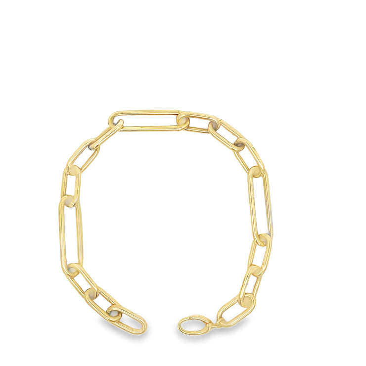 Paper Clip Hollow Link Bracelet