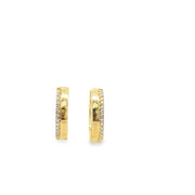 Mini Gold & Diamond Hugger Earring