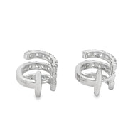 Cuff Style Diamond Hugger Earrings