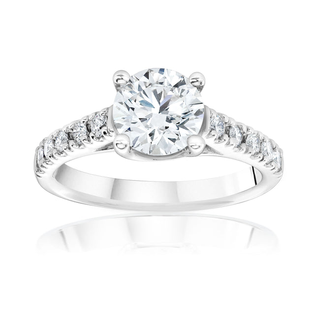 Classic Pave Engagment Ring – Greis Jewelers